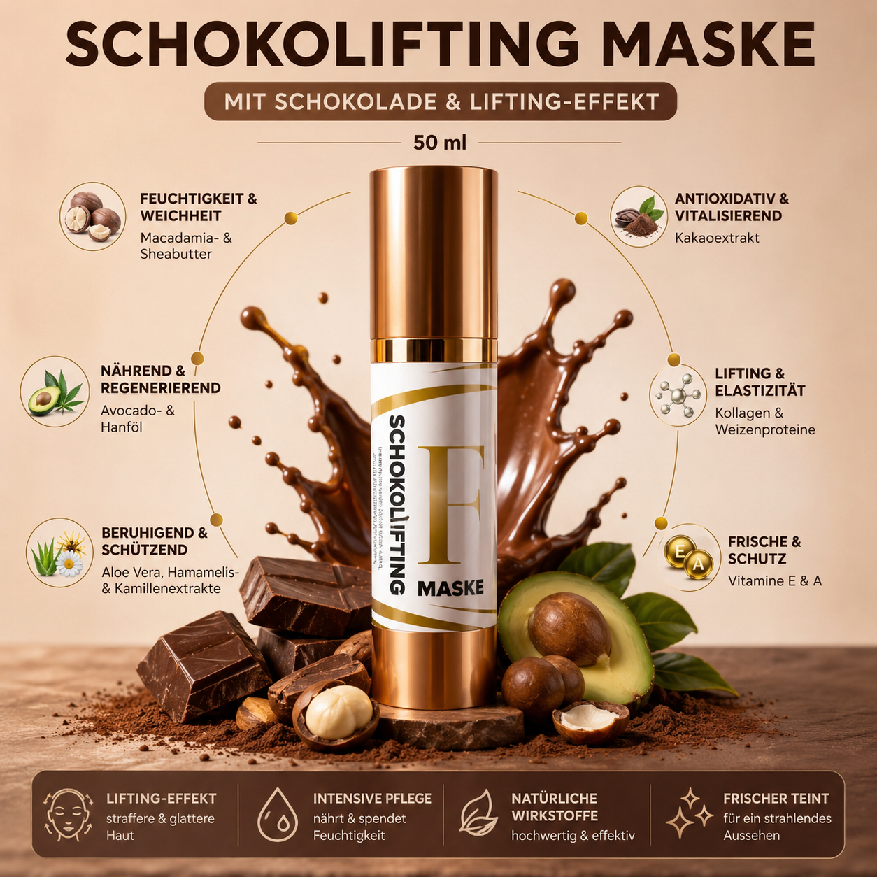 Schokolifting Maske, 50 ml